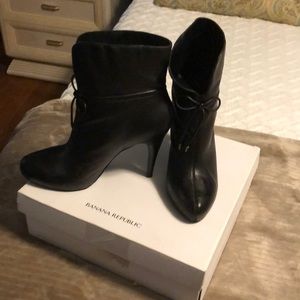 High Heel Black Booties